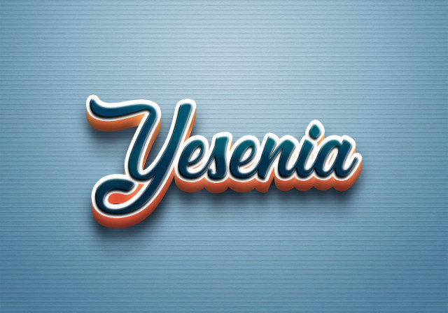 Free photo of Cursive Name DP: Yesenia