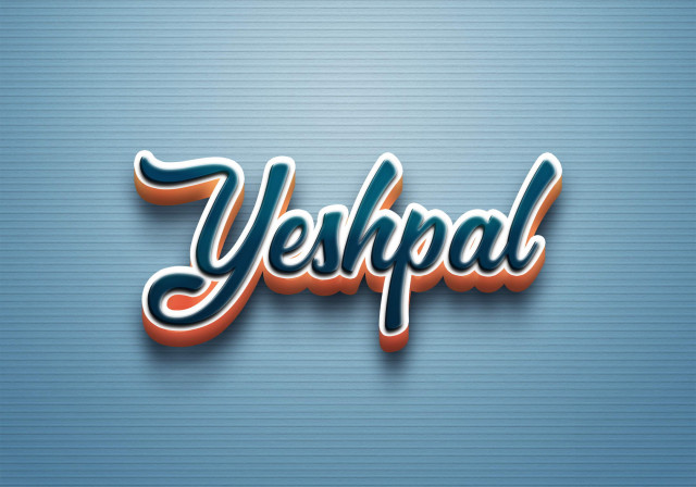 Free photo of Cursive Name DP: Yeshpal