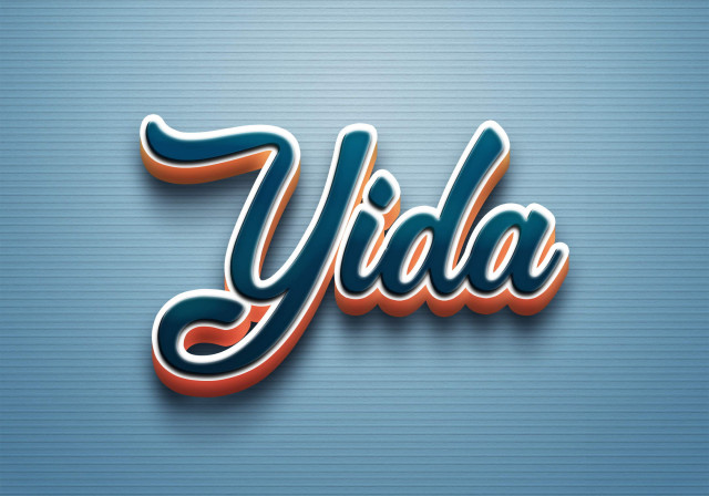 Free photo of Cursive Name DP: Yida