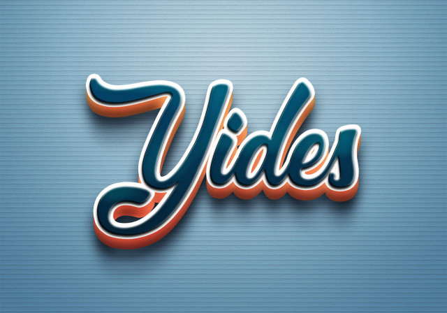 Free photo of Cursive Name DP: Yides