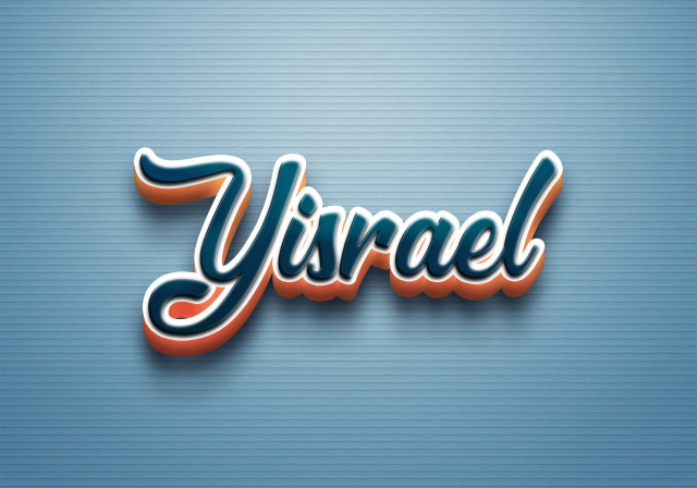 Free photo of Cursive Name DP: Yisrael