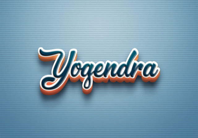 Free photo of Cursive Name DP: Yogendra