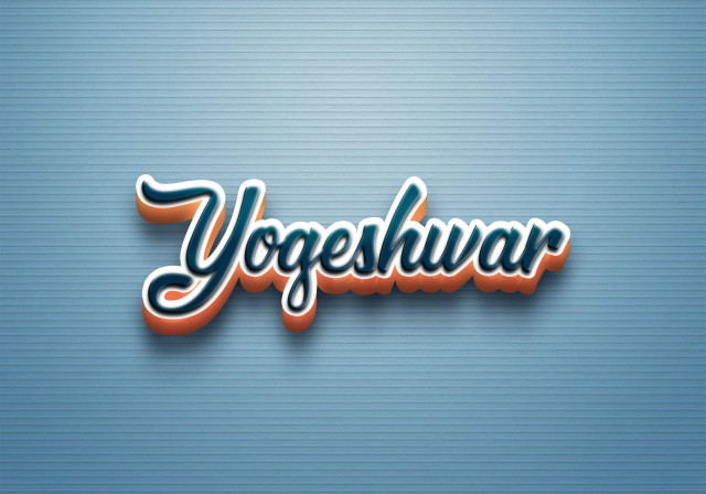 Free photo of Cursive Name DP: Yogeshwar