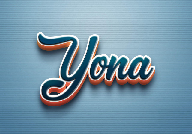 Free photo of Cursive Name DP: Yona