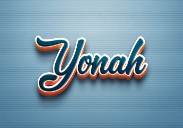 Free photo of Cursive Name DP: Yonah