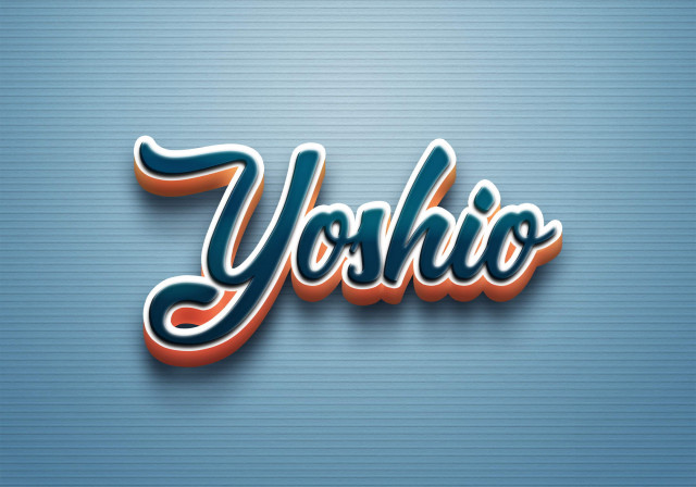 Free photo of Cursive Name DP: Yoshio