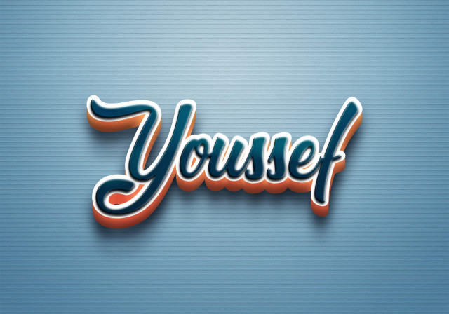 Free photo of Cursive Name DP: Youssef