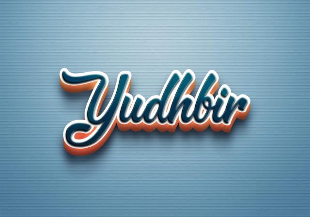 Free photo of Cursive Name DP: Yudhbir