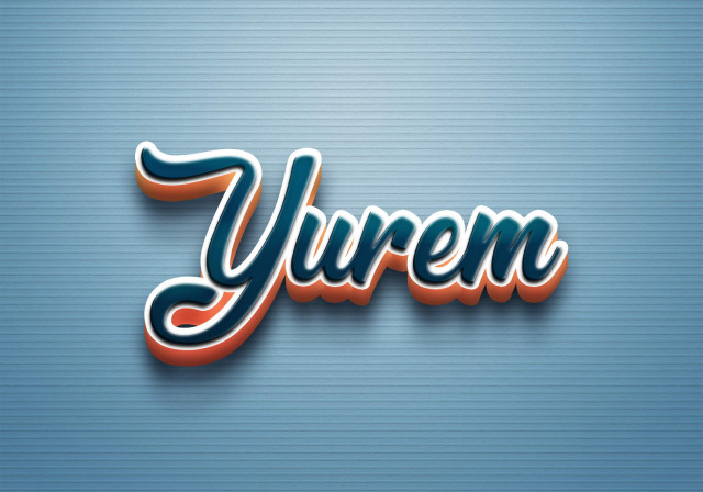 Free photo of Cursive Name DP: Yurem