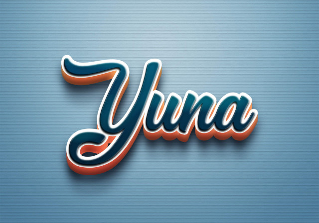 Free photo of Cursive Name DP: Yuna