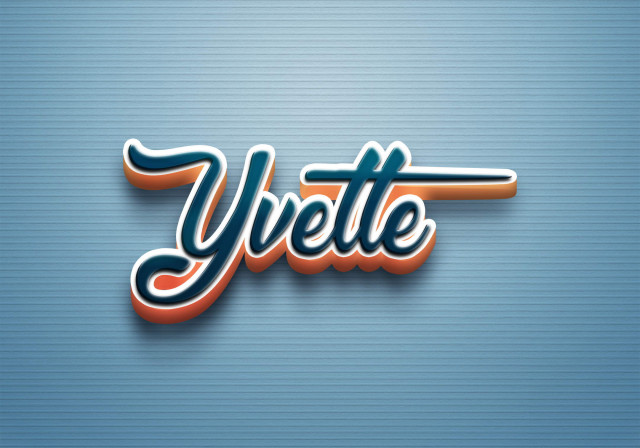 Free photo of Cursive Name DP: Yvette