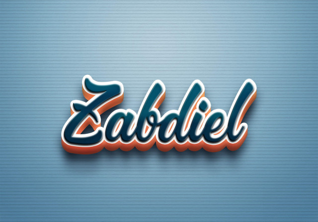 Free photo of Cursive Name DP: Zabdiel