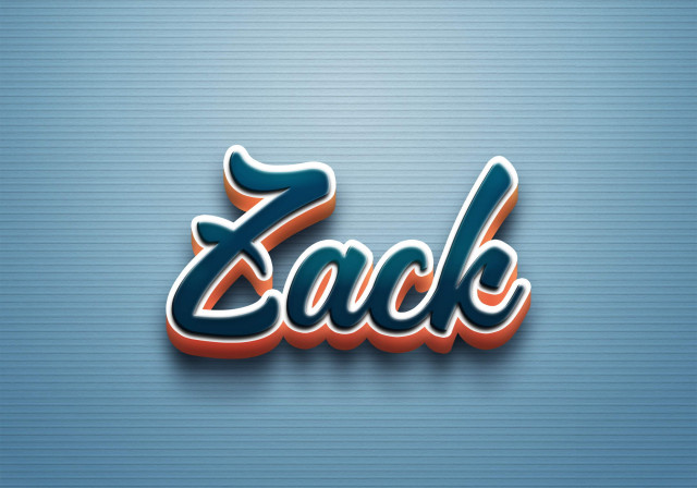 Free photo of Cursive Name DP: Zack