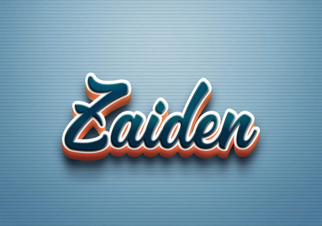 Free photo of Cursive Name DP: Zaiden