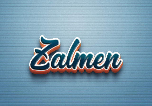 Free photo of Cursive Name DP: Zalmen