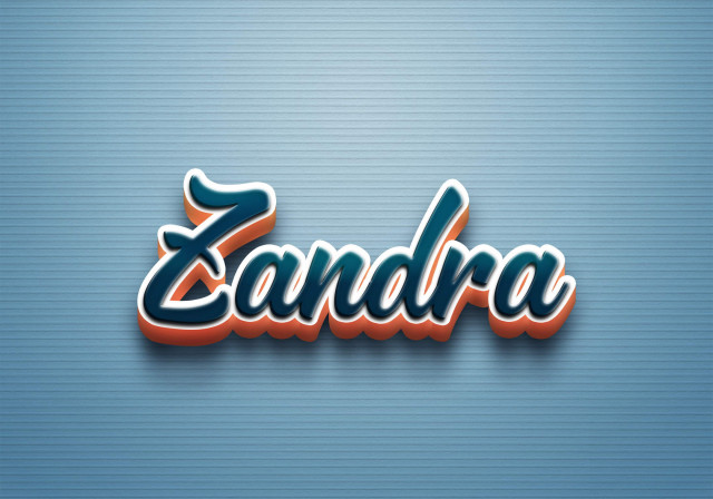 Free photo of Cursive Name DP: Zandra