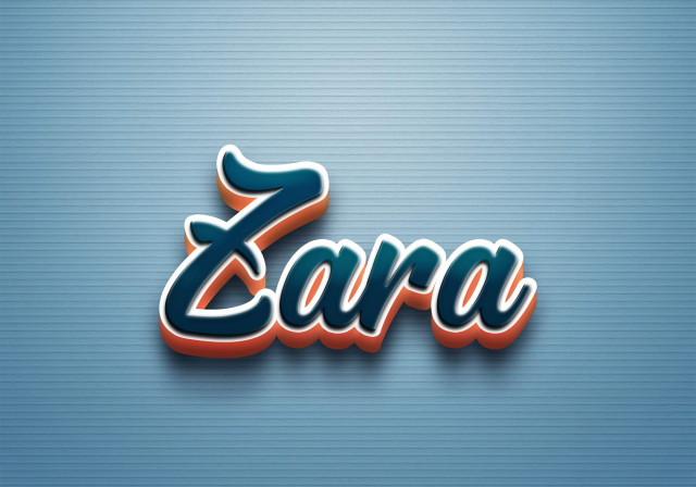 Free photo of Cursive Name DP: Zara