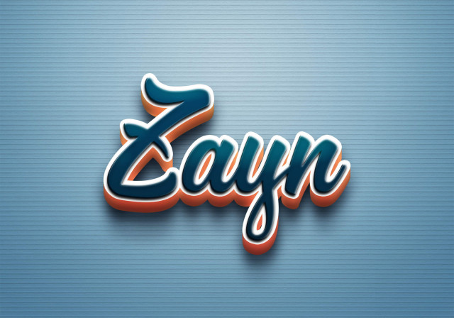 Free photo of Cursive Name DP: Zayn