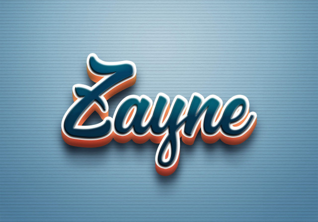 Free photo of Cursive Name DP: Zayne