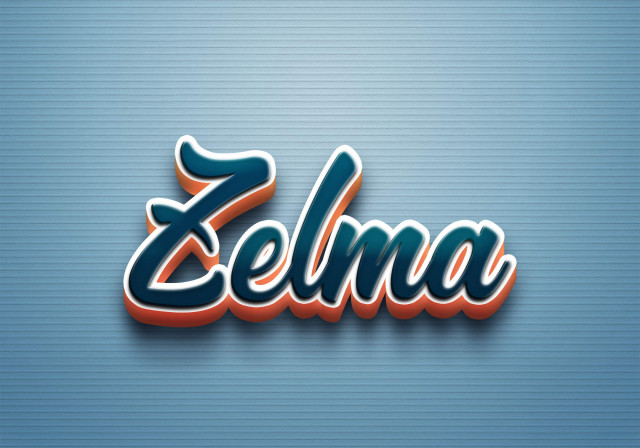 Free photo of Cursive Name DP: Zelma