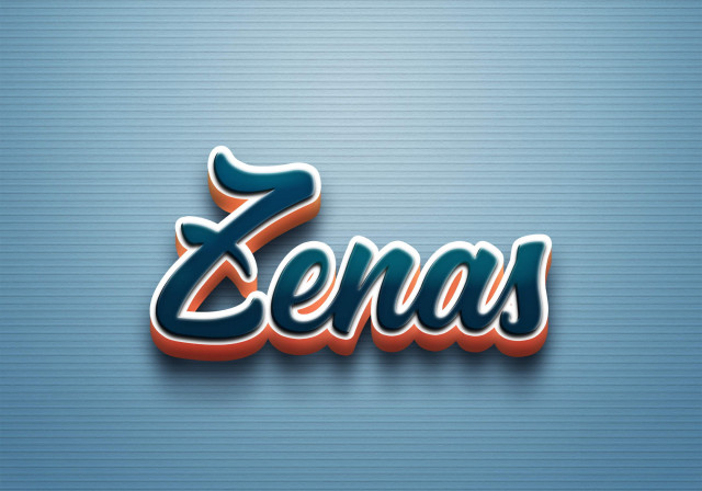 Free photo of Cursive Name DP: Zenas