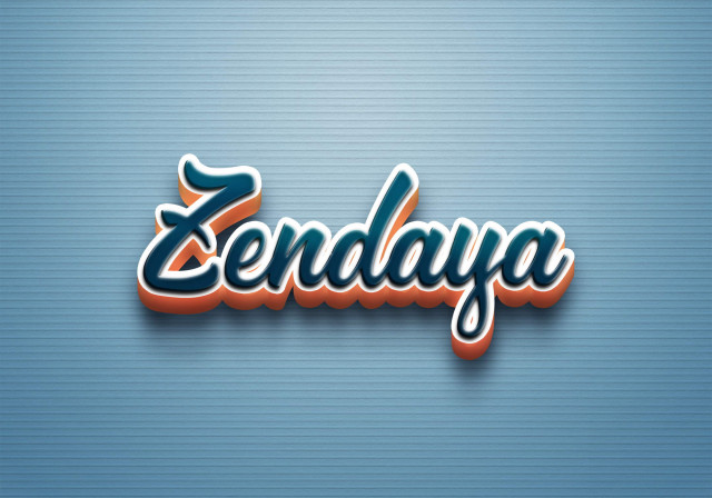 Free photo of Cursive Name DP: Zendaya