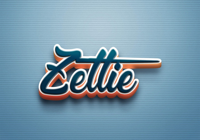 Free photo of Cursive Name DP: Zettie