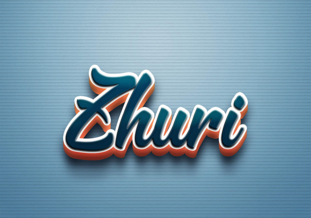 Free photo of Cursive Name DP: Zhuri