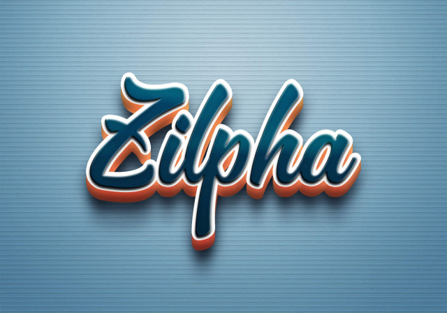 Free photo of Cursive Name DP: Zilpha