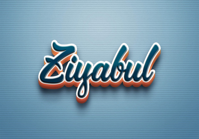 Free photo of Cursive Name DP: Ziyabul