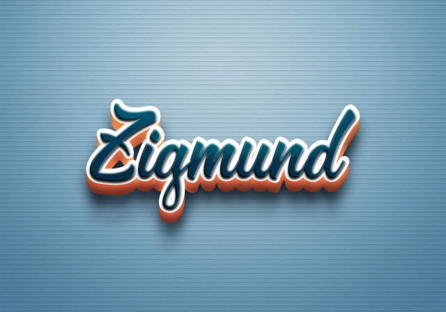 Free photo of Cursive Name DP: Zigmund