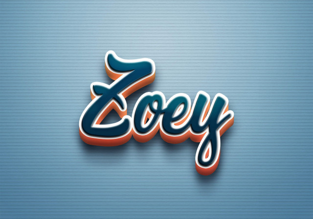 Free photo of Cursive Name DP: Zoey