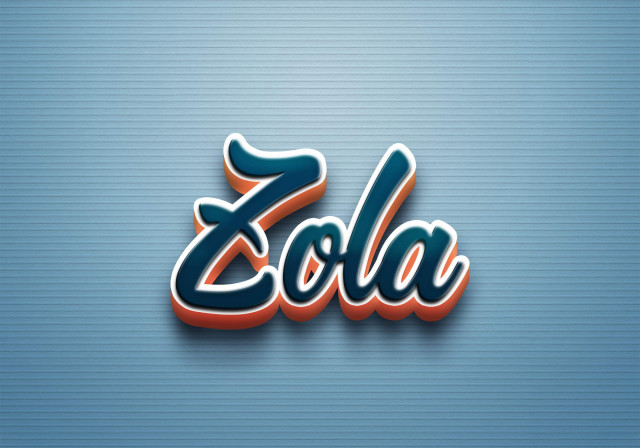 Free photo of Cursive Name DP: Zola
