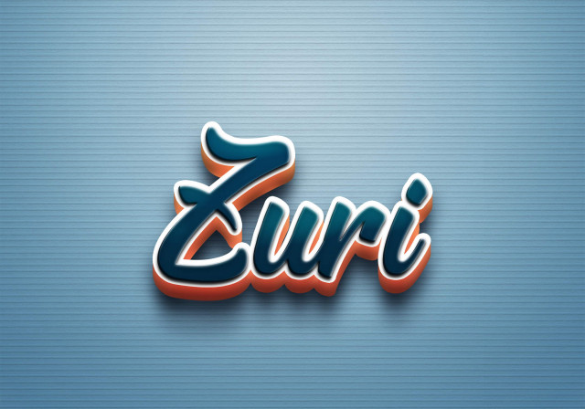 Free photo of Cursive Name DP: Zuri