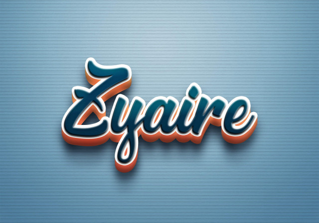 Free photo of Cursive Name DP: Zyaire