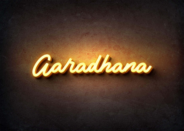 Free photo of Glow Name Profile Picture for Aaradhana