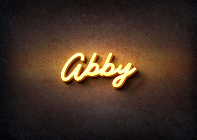 Free photo of Glow Name Profile Picture for Abby