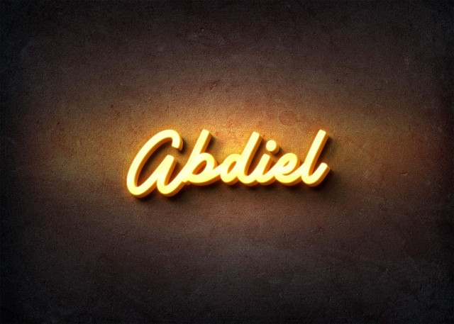 Free photo of Glow Name Profile Picture for Abdiel