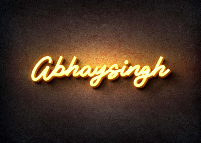 Free photo of Glow Name Profile Picture for Abhaysingh