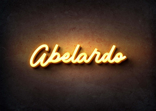 Free photo of Glow Name Profile Picture for Abelardo