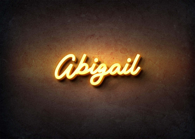 Free photo of Glow Name Profile Picture for Abigail