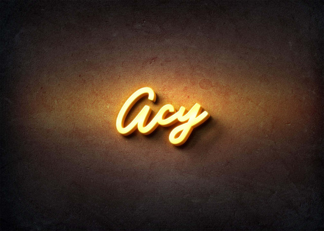 Free photo of Glow Name Profile Picture for Acy