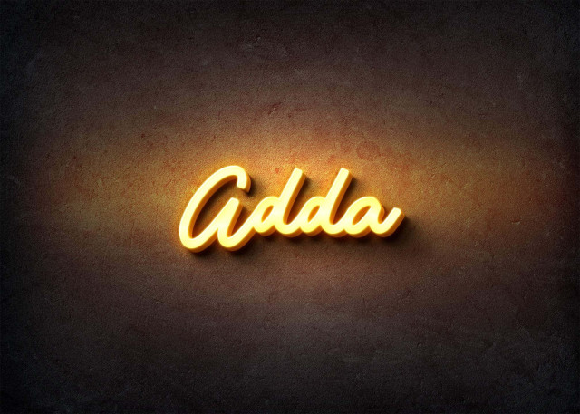 Free photo of Glow Name Profile Picture for Adda