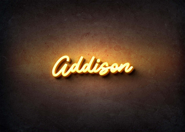 Free photo of Glow Name Profile Picture for Addison