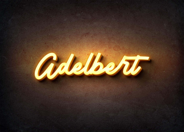 Free photo of Glow Name Profile Picture for Adelbert