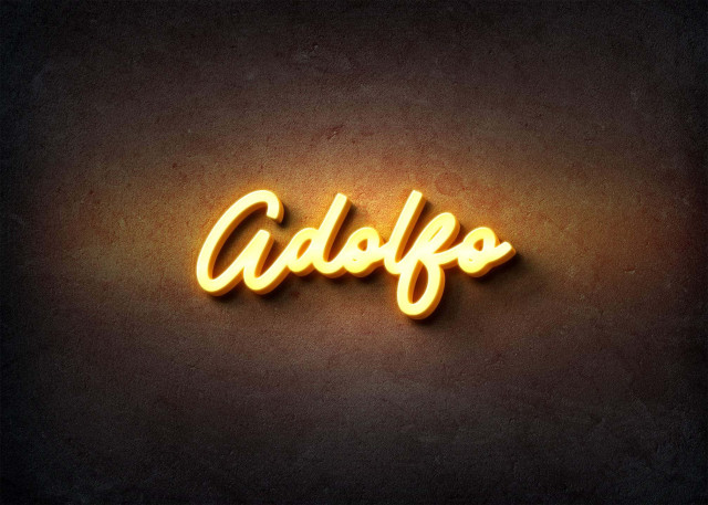 Free photo of Glow Name Profile Picture for Adolfo