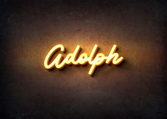 Free photo of Glow Name Profile Picture for Adolph