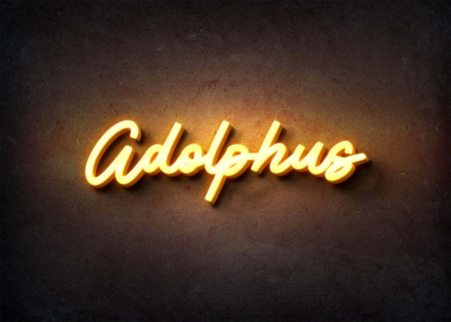 Free photo of Glow Name Profile Picture for Adolphus