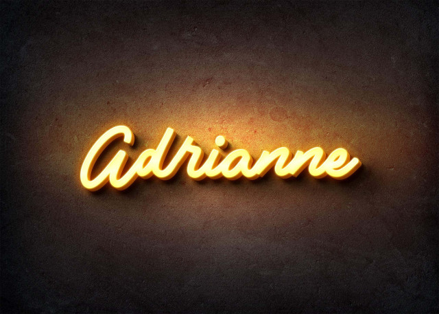 Free photo of Glow Name Profile Picture for Adrianne