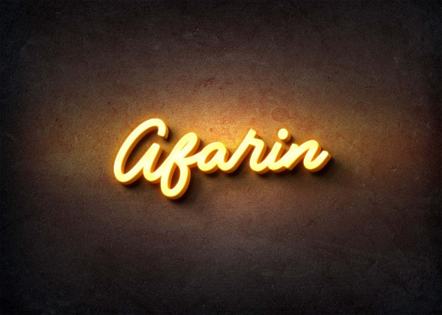 Free photo of Glow Name Profile Picture for Afarin